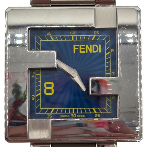 Fendi Silver and Blue Watch - Picture 2 of 8